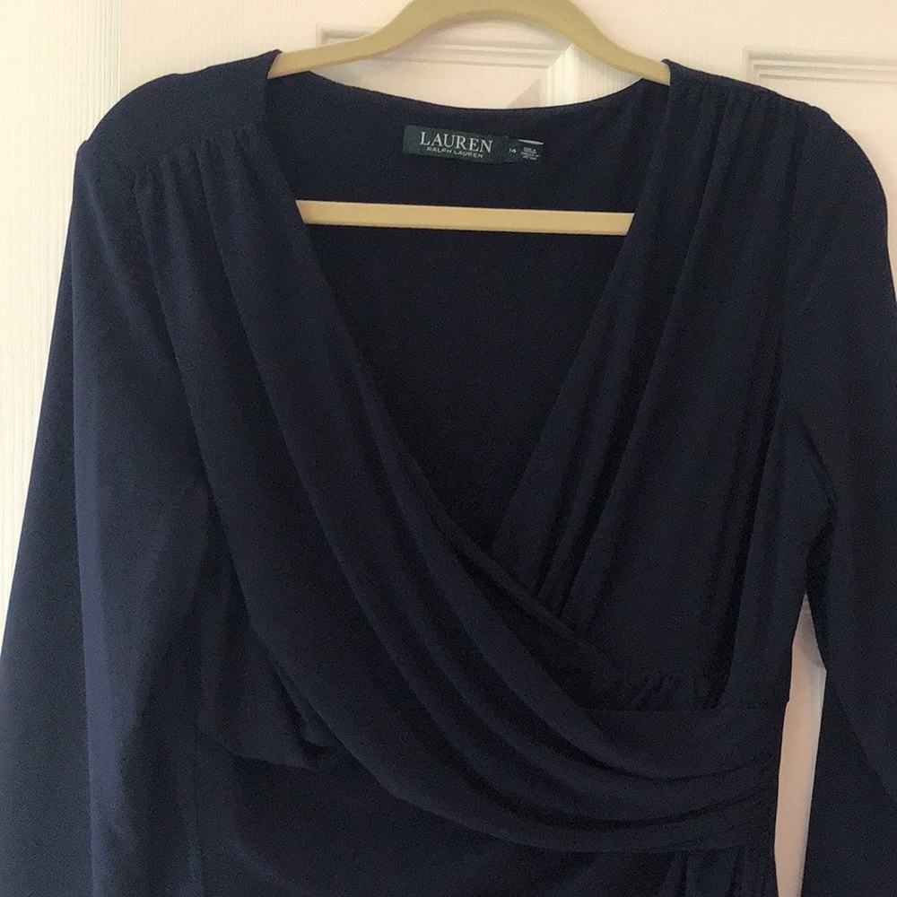 LAUREN by Ralph Lauren size 14 Navy Dress